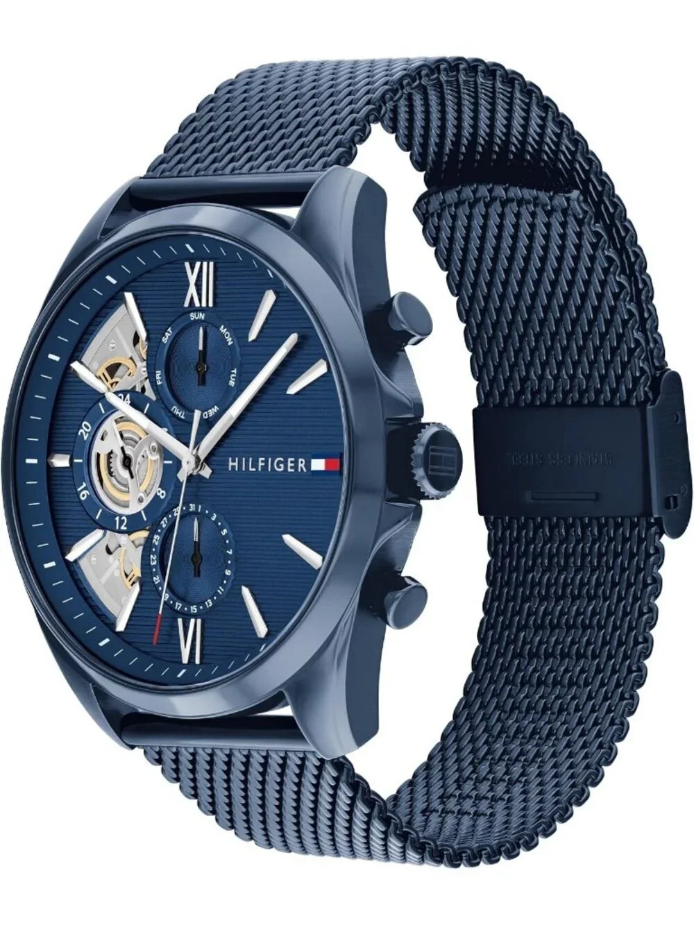 Men's Blue Quartz Multifunction 5ATM/50 Meters Water Resistance Wrist Watch